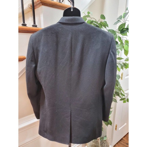 Jos. A Bank Men Solid Black Single Breasted 100% Camel Hair Blazer 42L - Picture 5 of 10